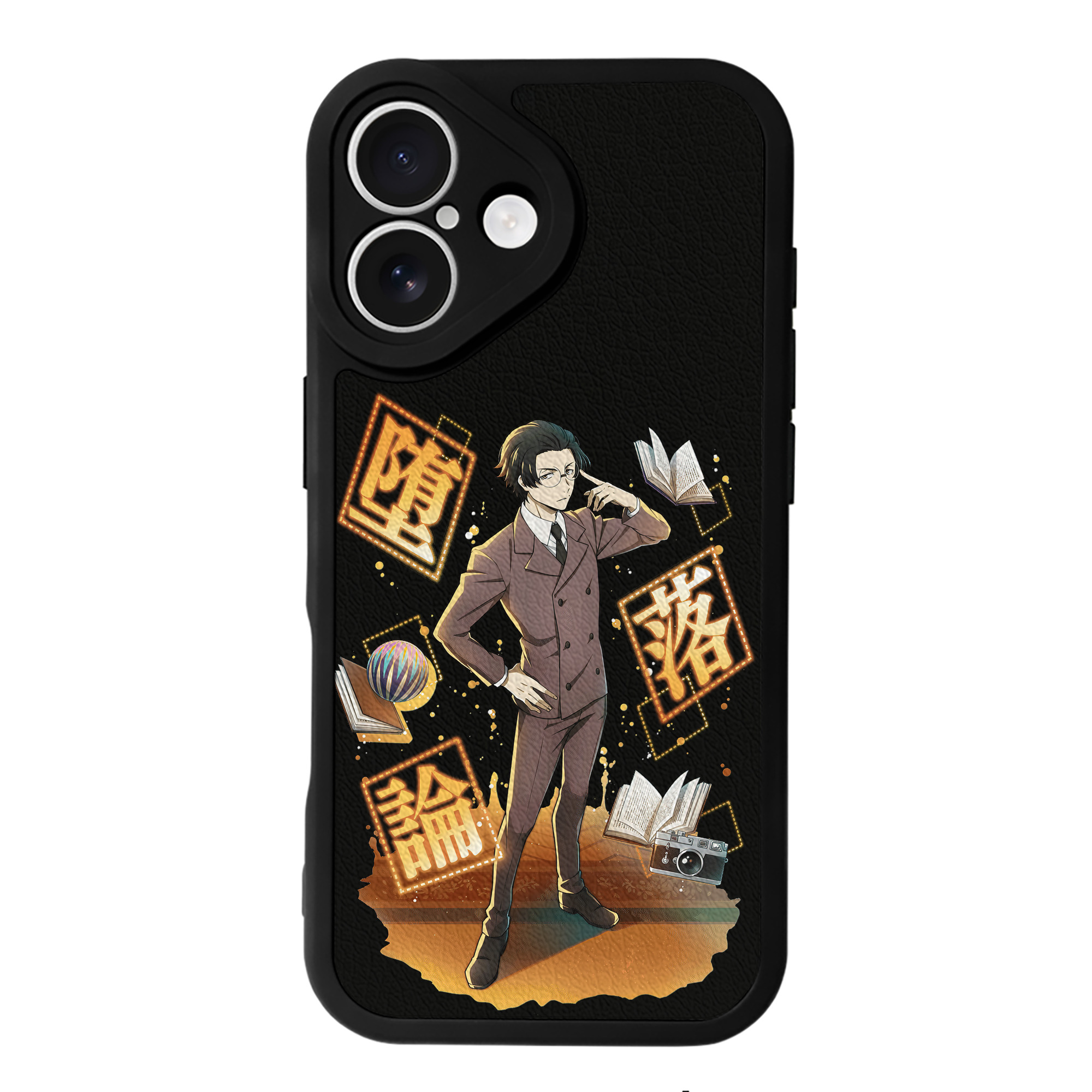 （画像用） 文豪ストレイドッグス Bungo Stray Dogs 【iPhone 16シリーズ対応】シリコンスマホケース（レザー調） 材質：シリコン